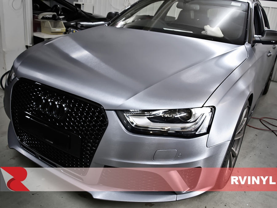 ORACAL 975 Brushed Aluminum Silver Gray Hood Wrap Trim