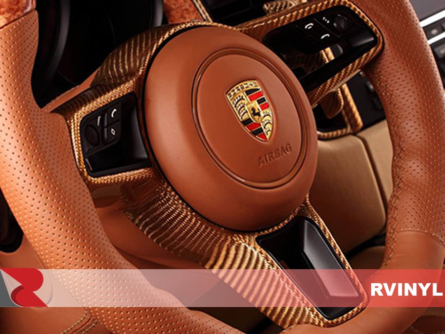 ORACAL 975 Carbon Fiber Gold Steering Wheel DIY