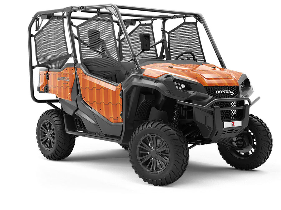 Orange Clay Tile Utility Vehicle Vinyl Wrap