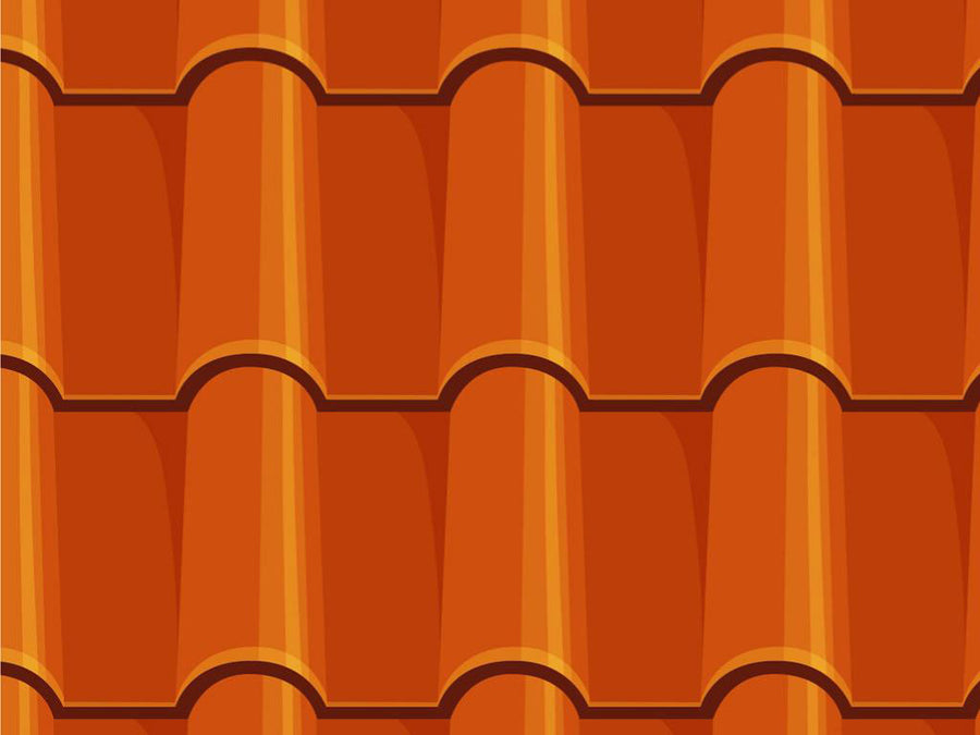Orange Clay Tile Vinyl Wrap Pattern~Rwraps Series 914 Digitally Printed Vinyl Wrap~0