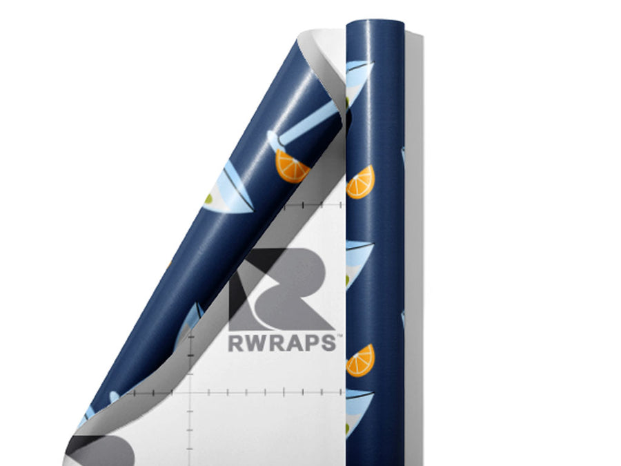 Orange Drop Alcohol Wrap Film Sheets~Rwraps Series 914 Orange Drop Alcohol Scrolled Sheet~3