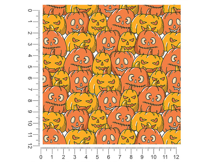 orange frenzy halloween 1ft x 1ft Craft Sheets