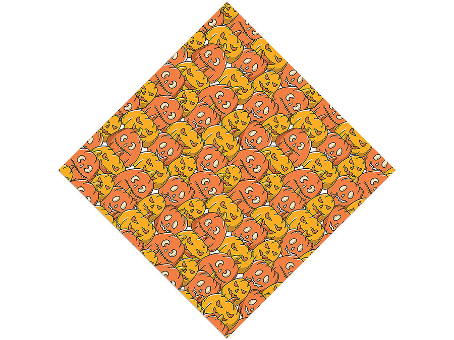 Orange Frenzy Halloween Vinyl Wrap Pattern