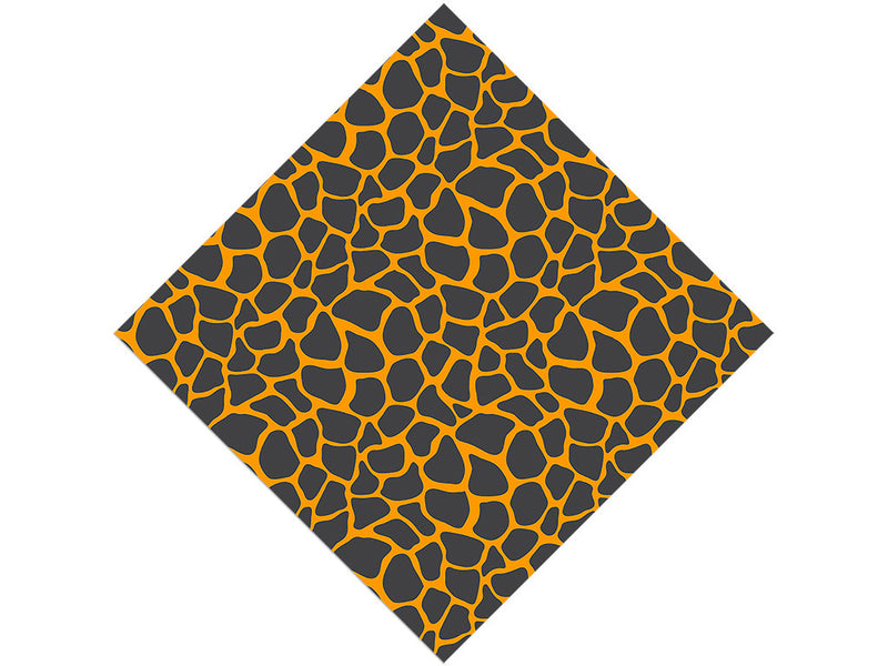 Orange Giraffe Vinyl Wrap Pattern