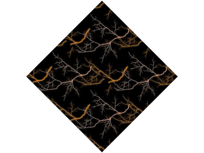 Orange Lightning Vinyl Wrap Pattern
