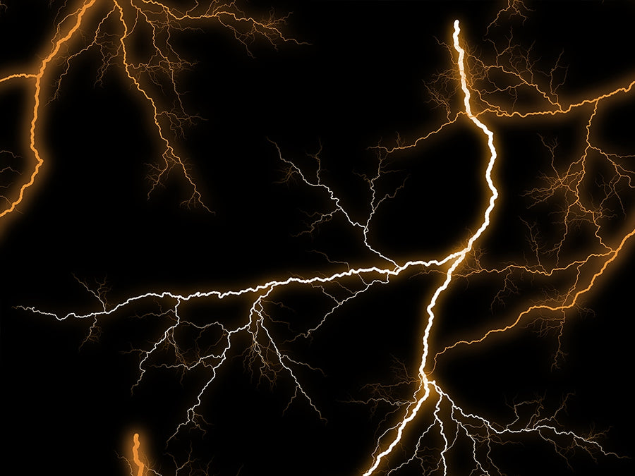 Orange Lightning Vinyl Wrap Pattern~Rwraps Series 914 Digitally Printed Vinyl Wrap~0