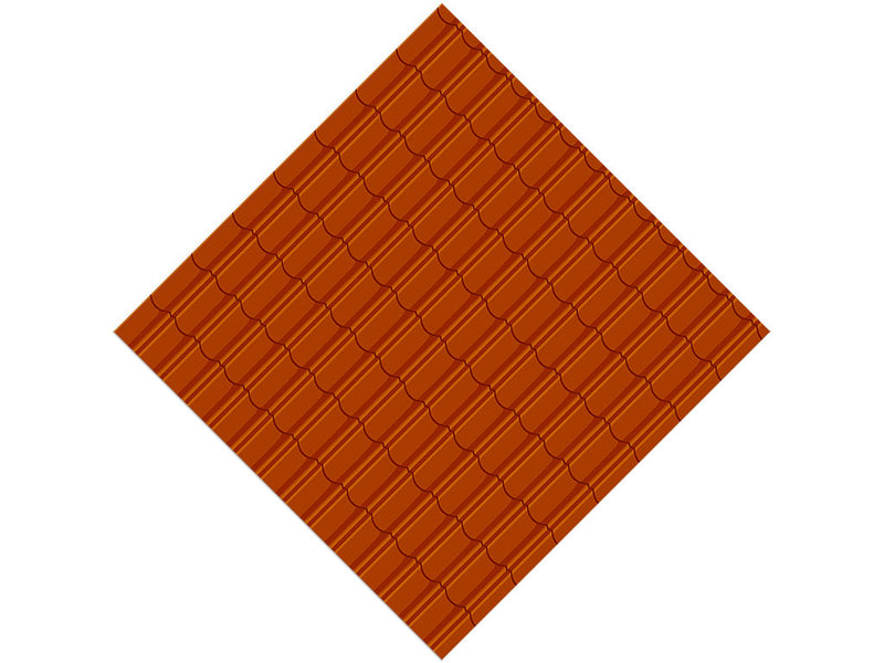 Orange Lipped Tile Vinyl Wrap Pattern