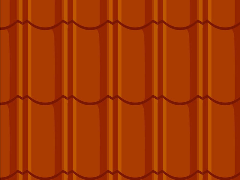 Orange Lipped Tile Vinyl Wrap Pattern~Rwraps Series 914 Digitally Printed Vinyl Wrap~0