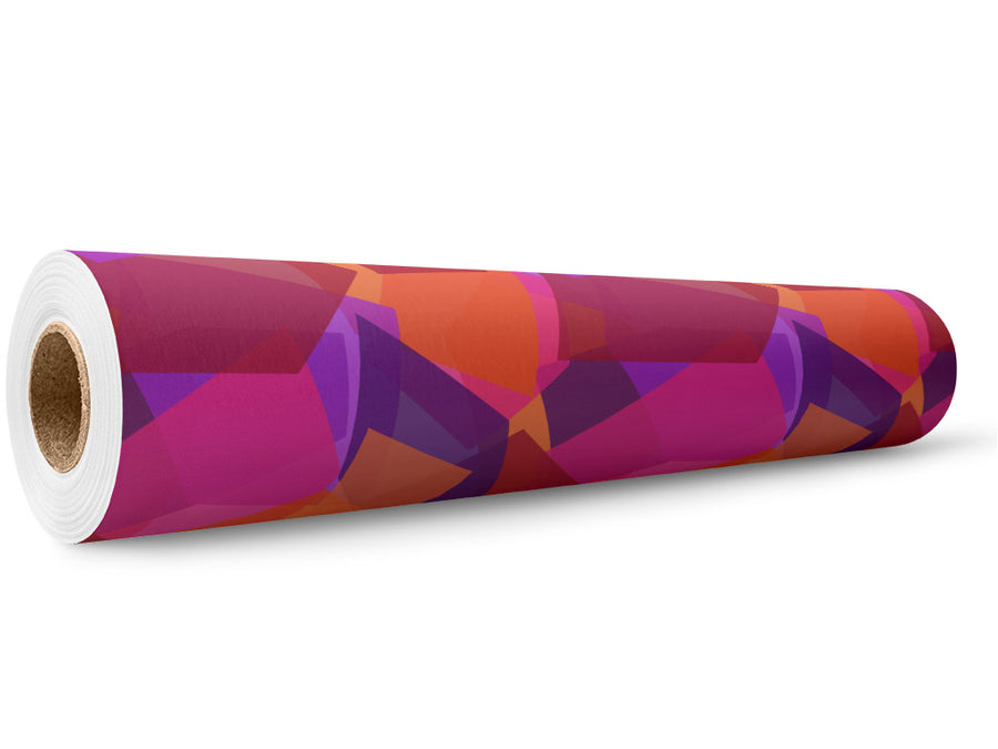 Orange Oddities Mosaic Wrap Film Wholesale Roll~Rwraps Series 914 Digitally Printed Vinyl Roll~5