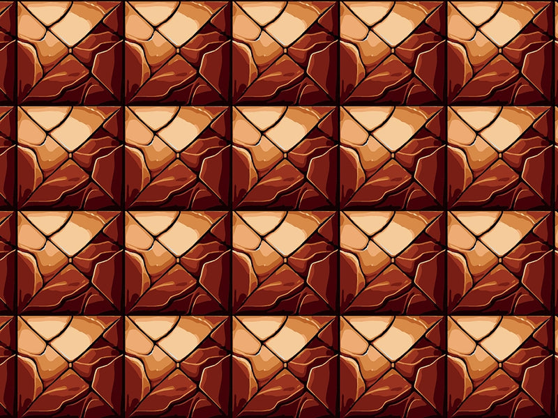 Orange Square Tile Vinyl Wrap Pattern~Rwraps Series 914 Digitally Printed Vinyl Wrap~0
