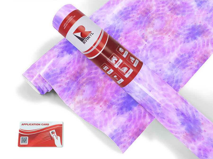 orchid droplets tie dye Craft Vinyl Roll