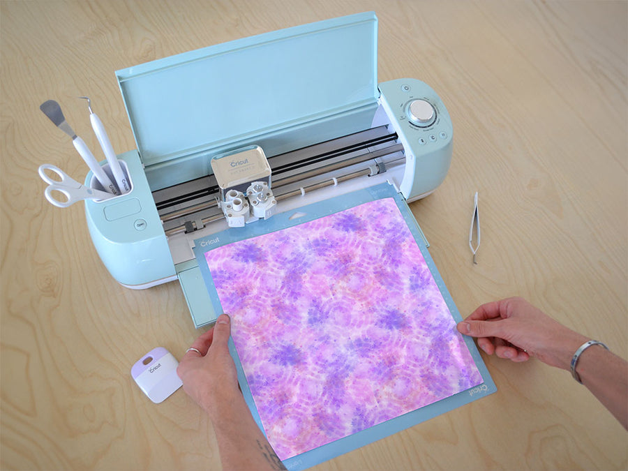 orchid droplets tie dye Cricut Compatible Vinyl