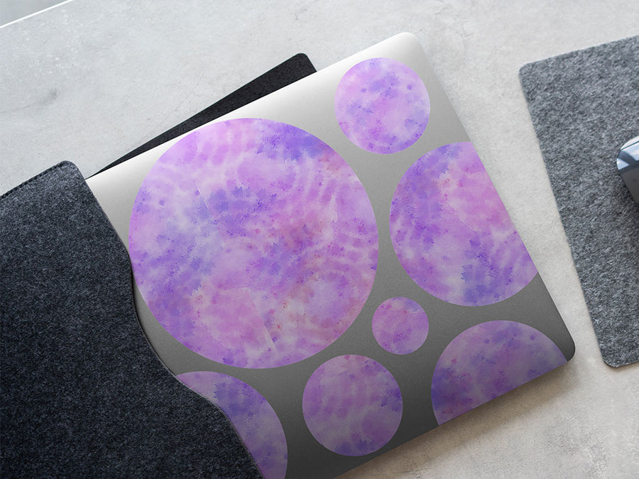 orchid droplets tie dye DIY Laptop Stickers