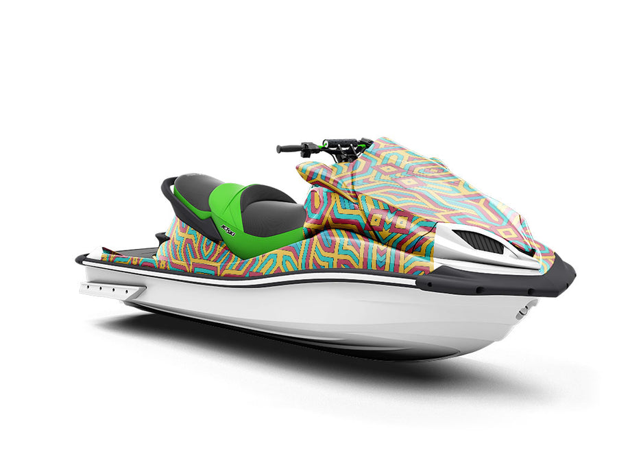 Organized Cords Art Deco Jet Ski Vinyl Customized Wrap