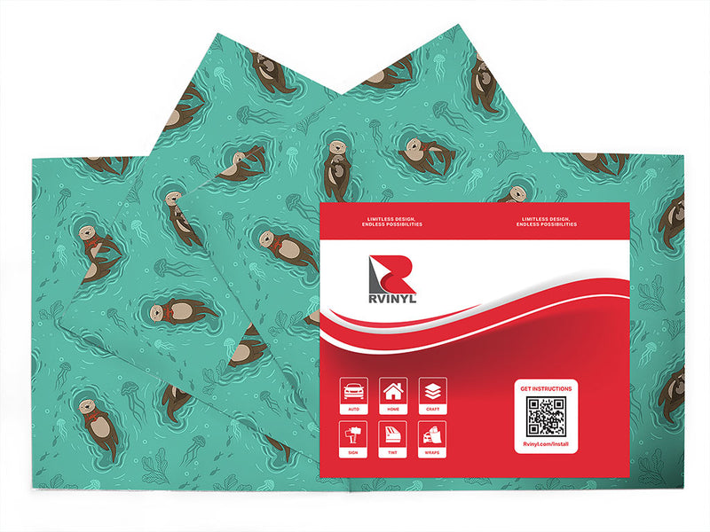 otter affection salt water Craft Vinyl Sheet Pack