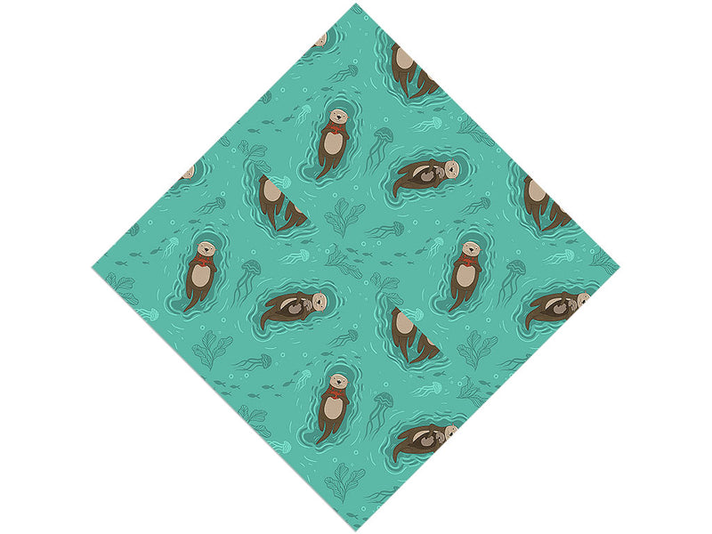 Otter Affection Marine Life Vinyl Wrap Pattern