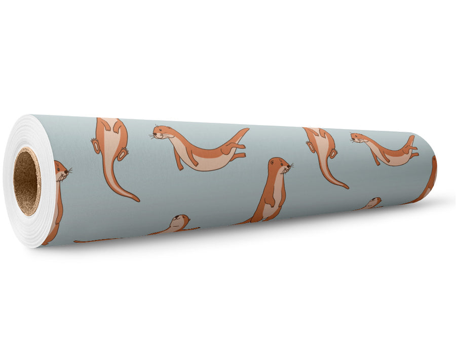 Otter Occupation Marine Life Wrap Film Wholesale Roll~Rwraps Series 914 Digitally Printed Vinyl Roll~5