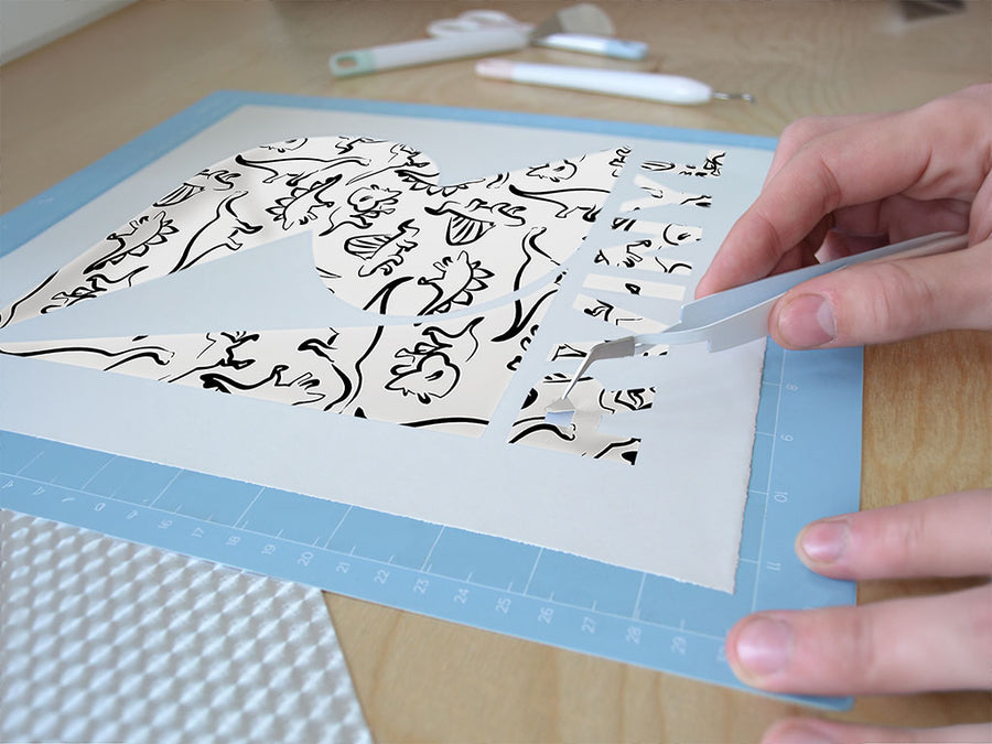 outlined memories dinosaur Easy Weed Craft Vinyl