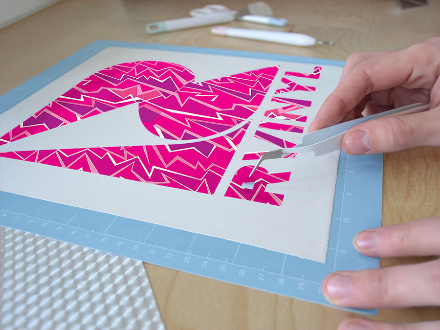 over you abstract geometric Easy Weed Craft Vinyl