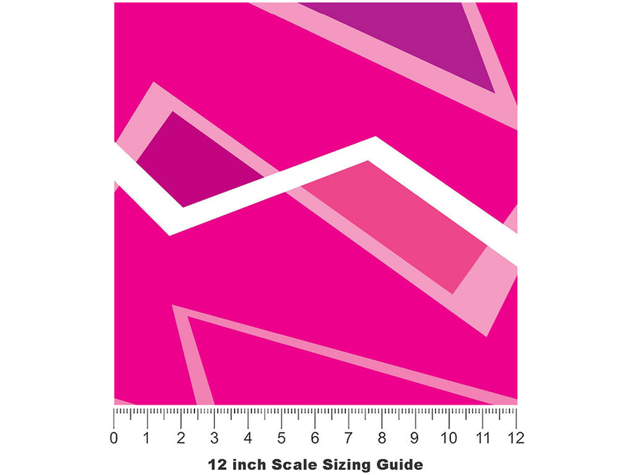 Over You Abstract Vinyl Film Pattern Size 12 inch Scale~Rwraps Over You Abstract Sizing Chart~2