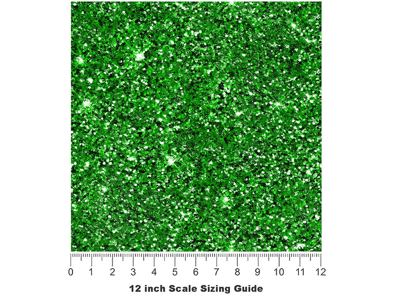 Overgrowth Green Gemstone Vinyl Film Pattern Size 12 inch Scale~Rwraps Overgrowth Green Gemstone Sizing Chart~2