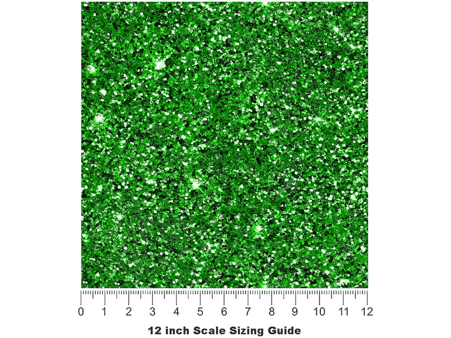 Overgrowth Green Gemstone Vinyl Film Pattern Size 12 inch Scale~Rwraps Overgrowth Green Gemstone Sizing Chart~2