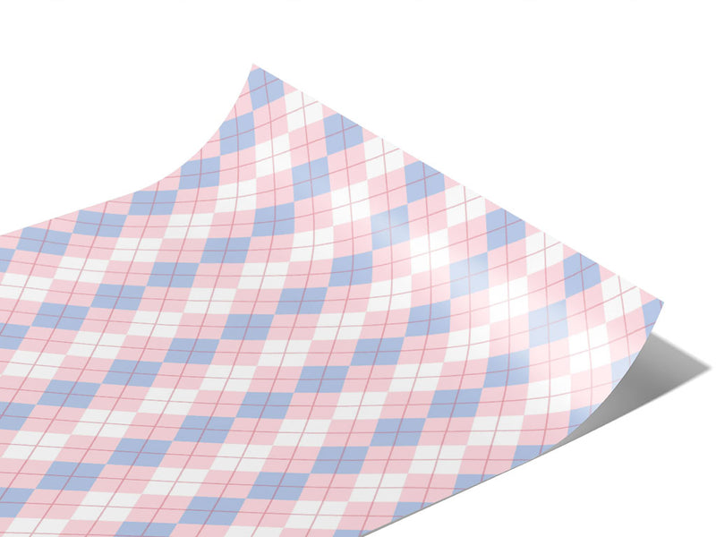 Overlapping Pinks Argyle Vinyl Wraps~Rwraps Series 914 Digitally Printed Vinyl Wrap~0