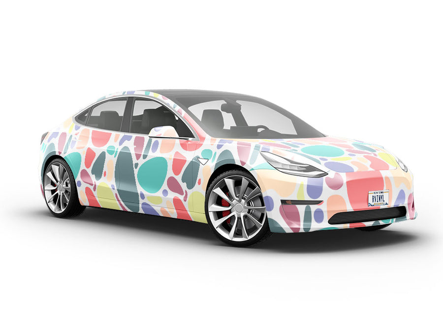 Oversized Rainbow Cobblestone Vehicle Vinyl Wrap