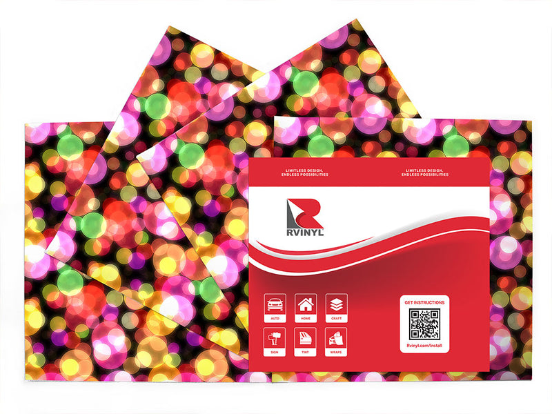 overwhelming club bokeh Craft Vinyl Sheet Pack
