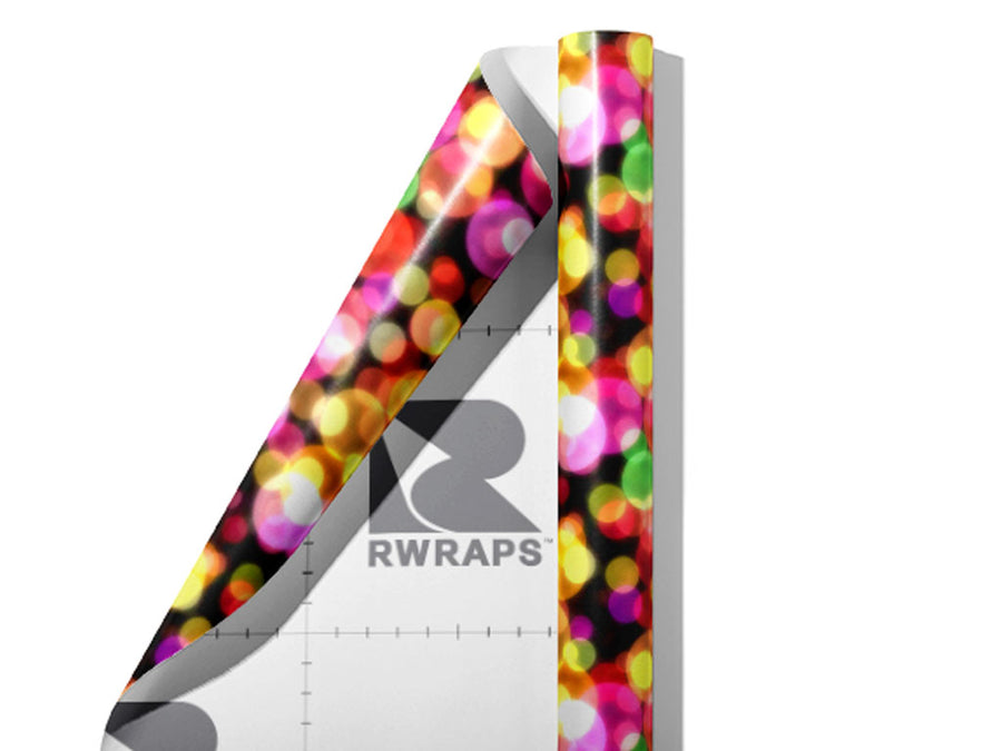 Overwhelming Club Bokeh Wrap Film Sheets~Rwraps Series 914 Overwhelming Club Bokeh Scrolled Sheet~3