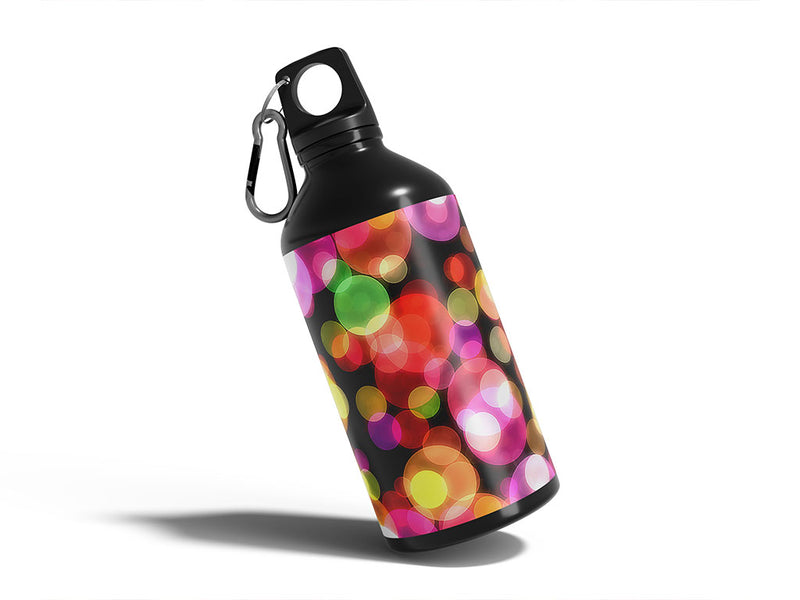 overwhelming club bokeh Water Bottle DIY Stickers