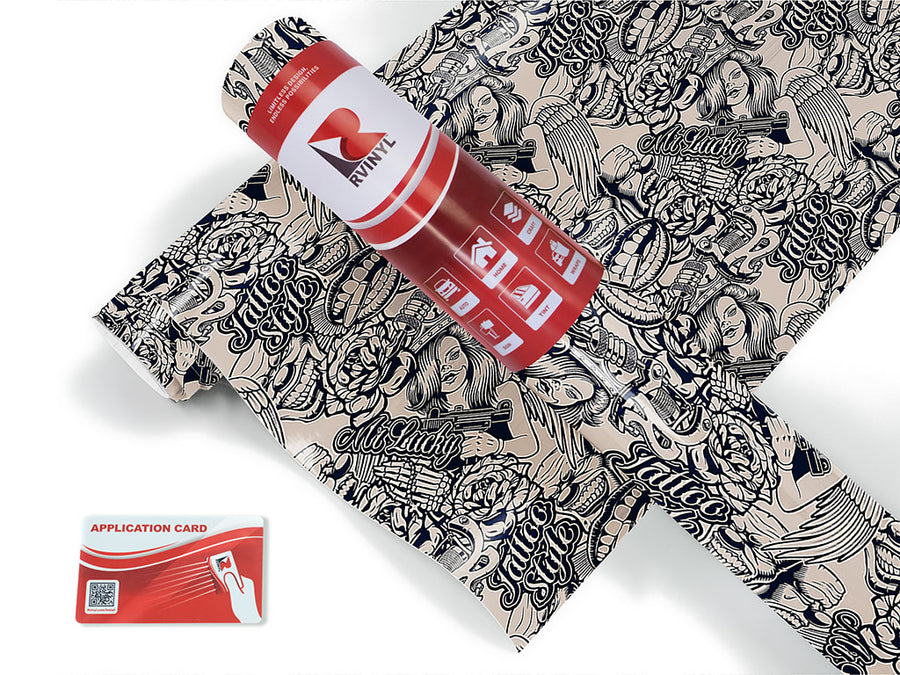 pained pleasure tattoo Craft Vinyl Roll