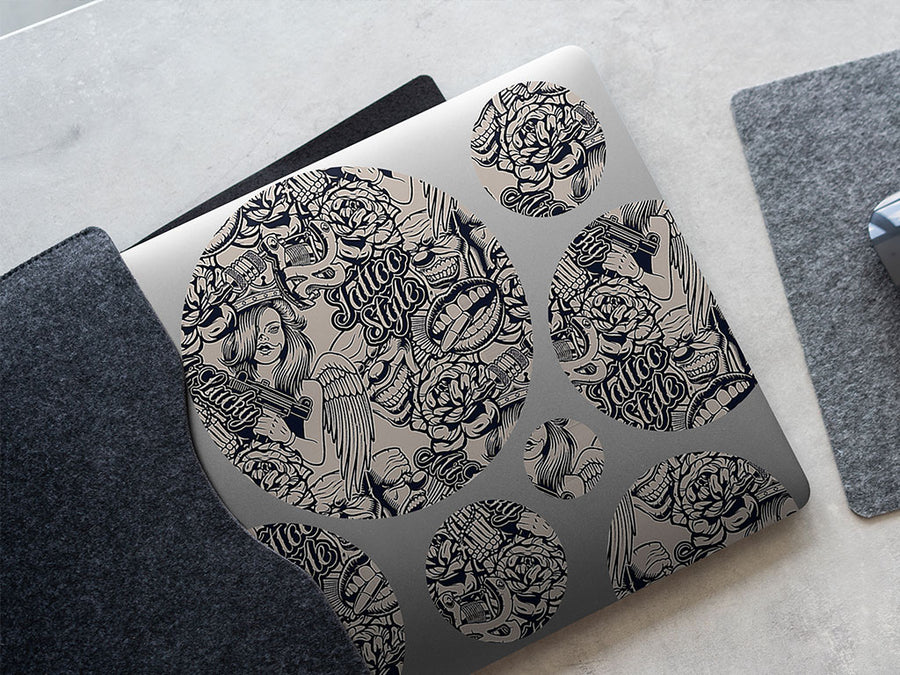 pained pleasure tattoo DIY Laptop Stickers