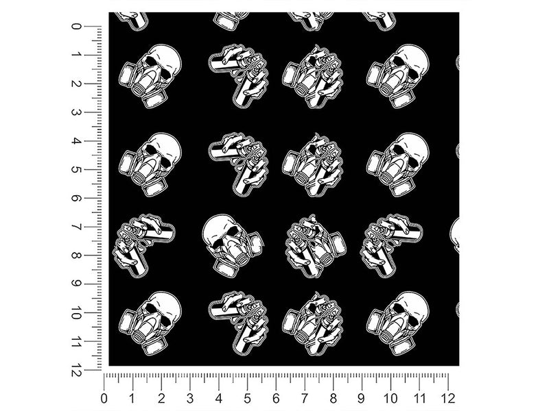 paint fumes skull and bones 1ft x 1ft Craft Sheets