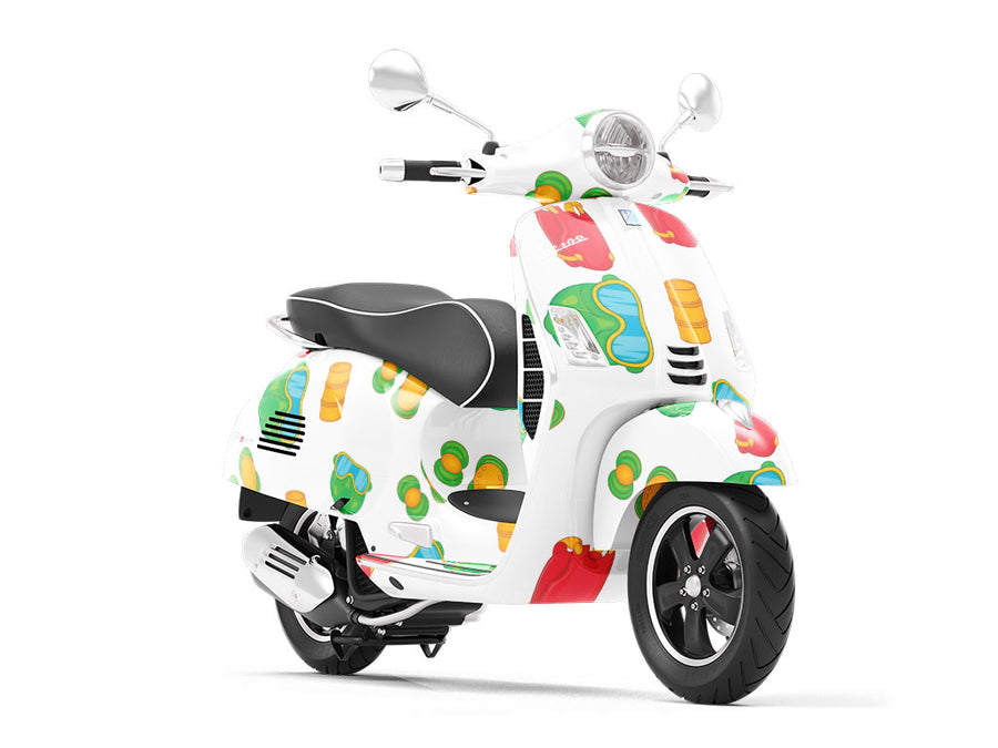 Paintball Assassin Sport Vespa Scooter Wrap Film