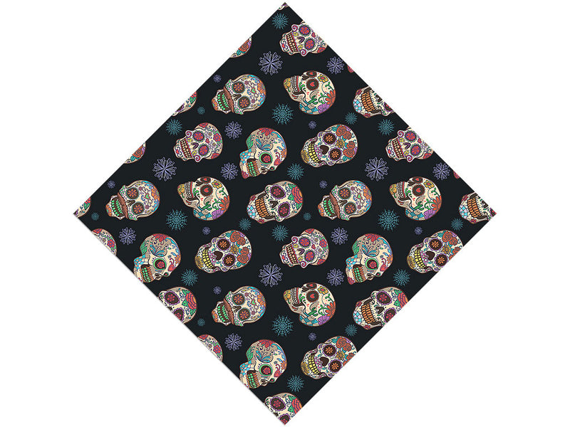 Painted Calaveras Day of the Dead Vinyl Wrap Pattern