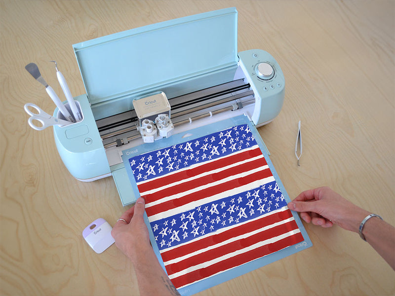 painted flag Cricut Compatible Vinyl