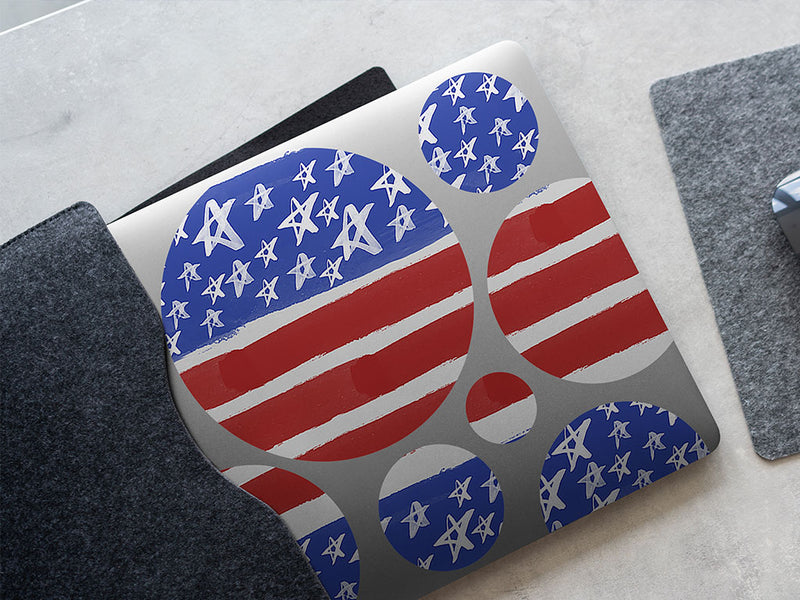 painted flag DIY Laptop Stickers