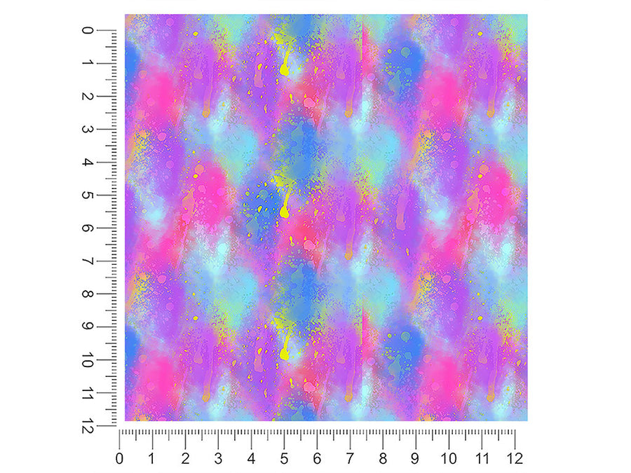 painted synthesis tie dye 1ft x 1ft Craft Sheets