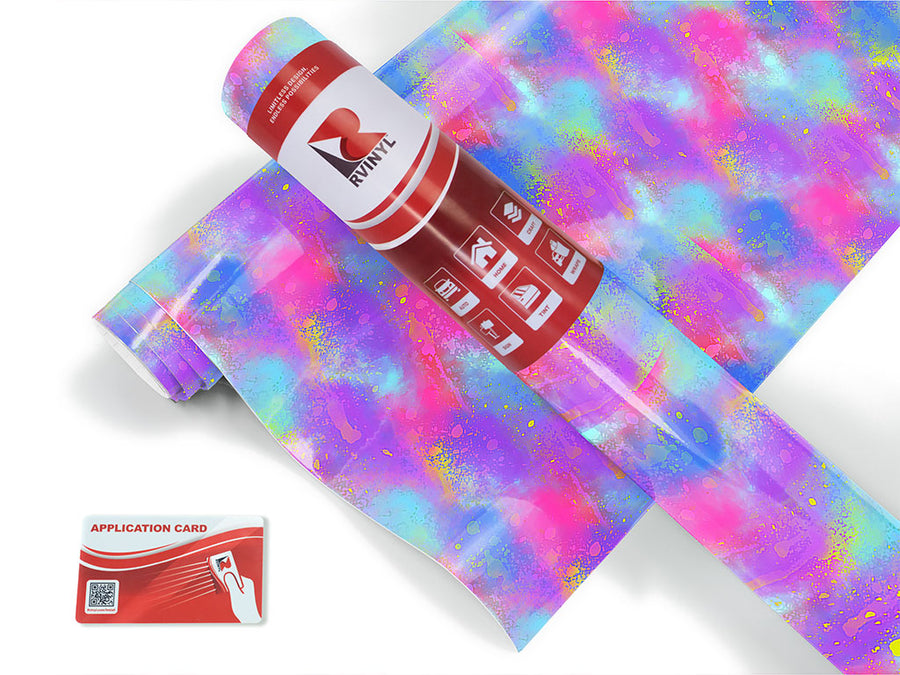painted synthesis tie dye Craft Vinyl Roll