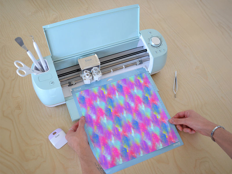 painted synthesis tie dye Cricut Compatible Vinyl