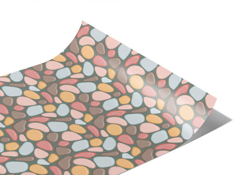 Pale Earth Cobblestone Vinyl Wraps~Rwraps Series 914 Digitally Printed Vinyl Wrap~1