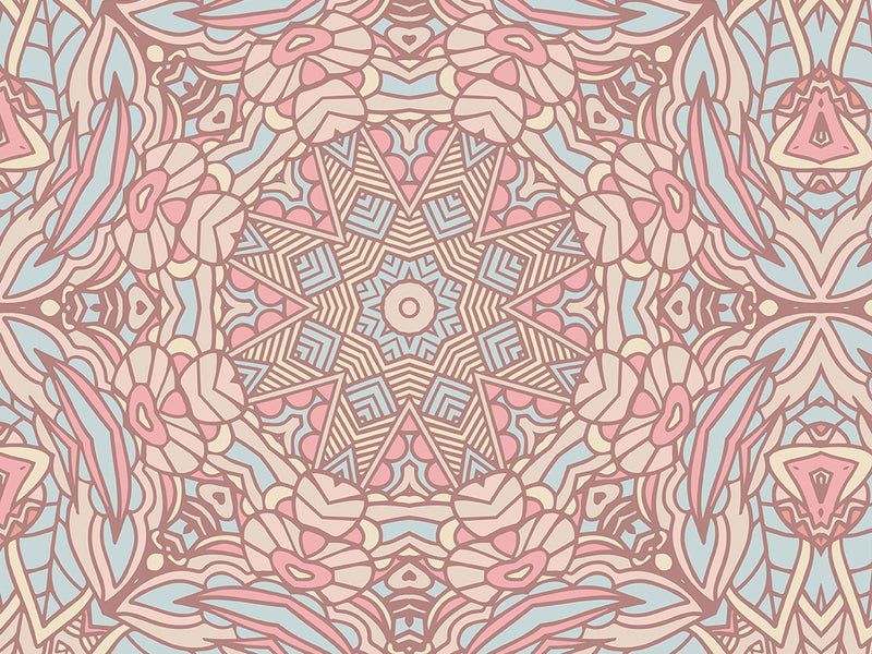 Pale Roses Mandala Vinyl Wrap Pattern~Rwraps Series 914 Digitally Printed Vinyl Wrap~0