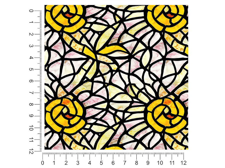 pale sunshine stained glass 1ft x 1ft Craft Sheets