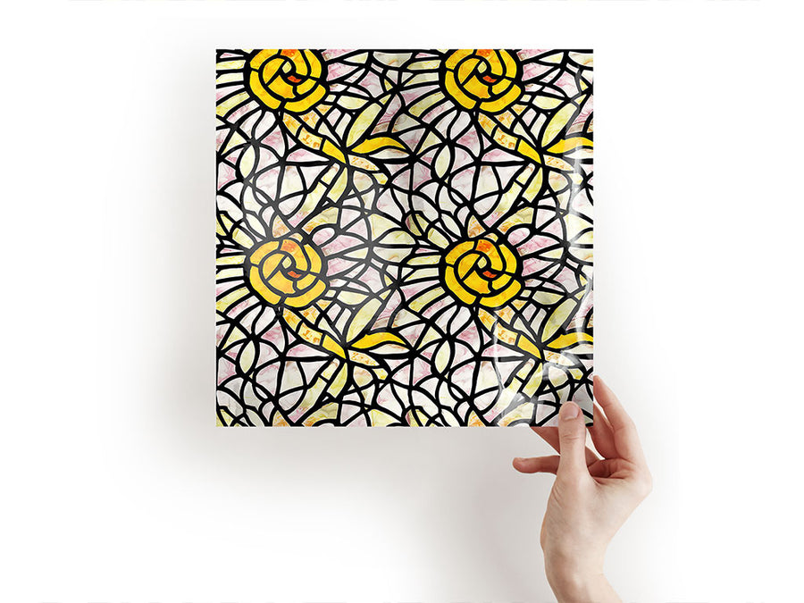 pale sunshine stained glass Craft Sheets