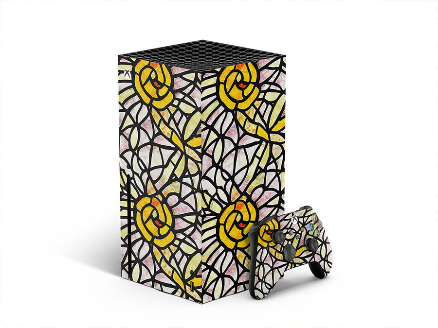 pale sunshine stained glass XBOX DIY Decal