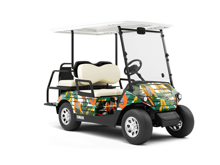Papa Yeah Fruit Wrapped Golf Cart