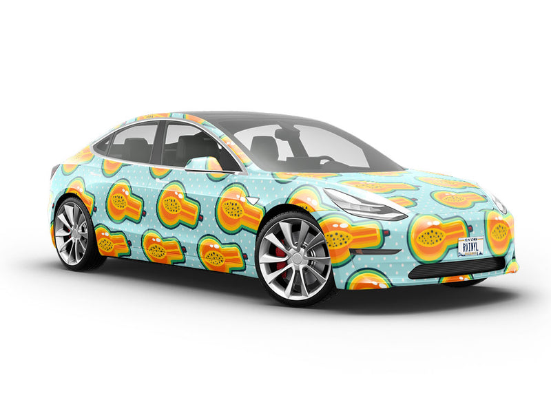 Papaya Potion Fruit Vehicle Vinyl Wrap