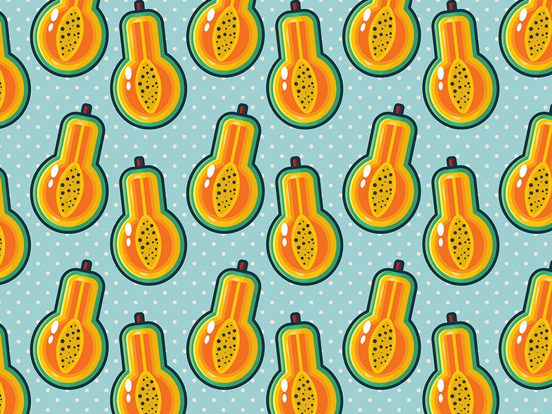Papaya Potion Fruit Vinyl Wrap Pattern~Rwraps Series 914 Digitally Printed Vinyl Wrap~0