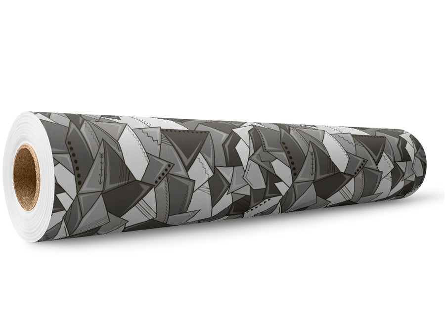 Paper Mess Mosaic Wrap Film Wholesale Roll~Rwraps Series 914 Digitally Printed Vinyl Roll~5